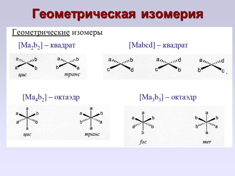 Геометрическая изомерия